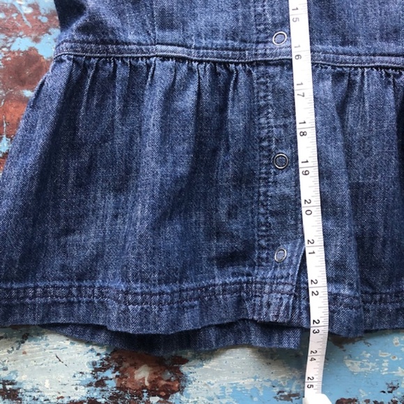 LUCKY BRAND True Indigo Denim Western Snap Shirt Size 2 EUC - Picture 9 of 14